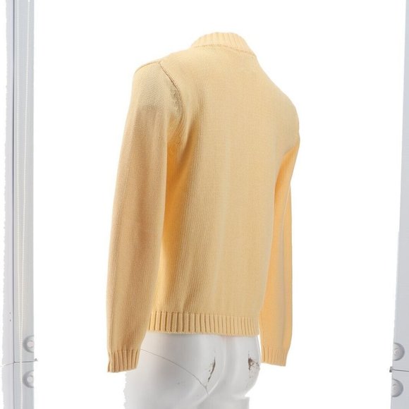 NWT LANDS' END UNIFORM BOY'S DRIFTER ZIP CARDIGAN SWEATER MAIZE LARGE (14-16) - Picture 5 of 10